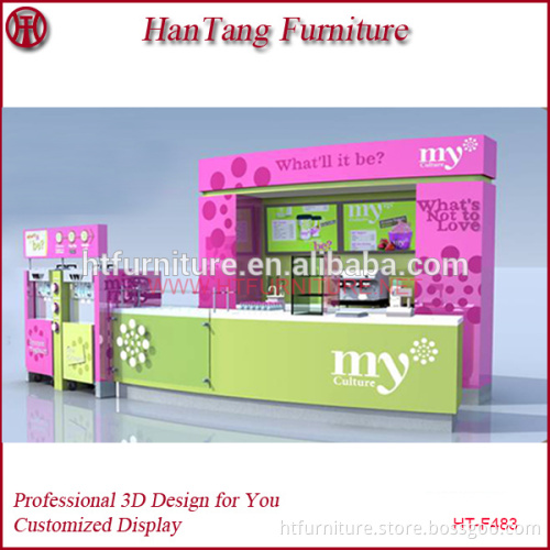 ice cream counter and ice cream shop design 12x12 feet
